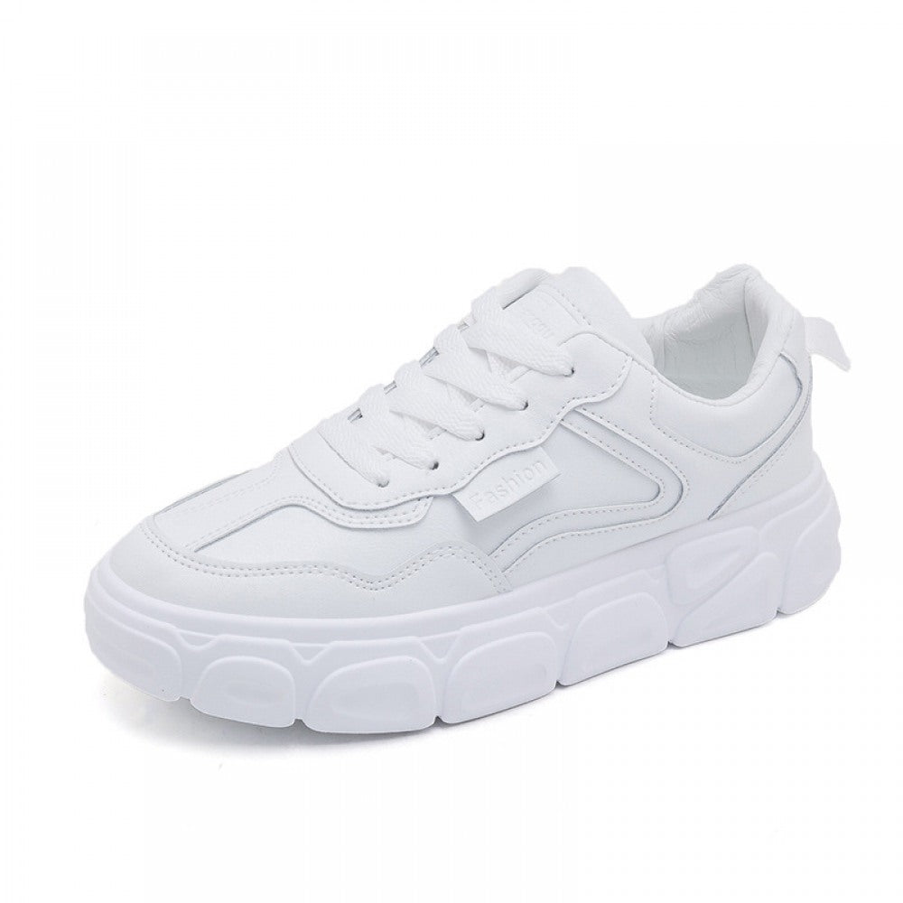 Women's White Running Increased Sports Casual Shoes