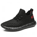 Men's Spring New Lightweight Breathable Black Casual Running Sneakers