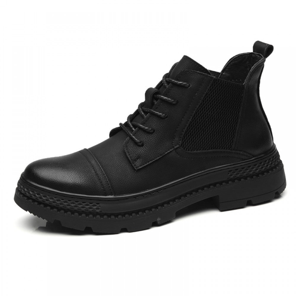 Men's New Autumn Stylish Casual Leather High-Top Martin Boots