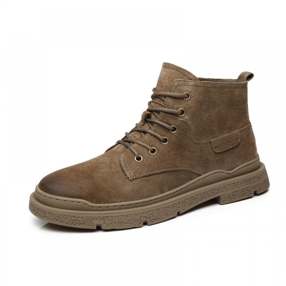 Men's High-Top Trendy Tooling Leather Martin Boots