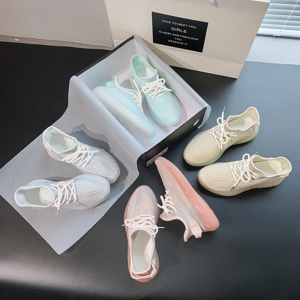 Women's Color-Changing Breathable Fly-Knit Mesh Sports Shoes