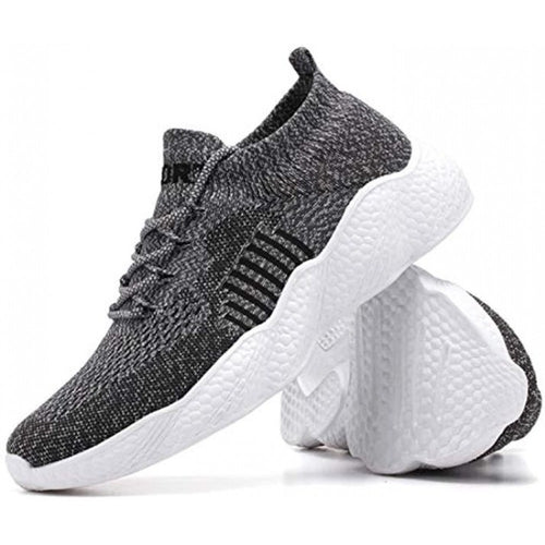 Men's Casual Grey Lightweight Athletic Walking Gym Shoes
